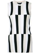 Derek Lam Striped Panel Tank Top, Women's, Size: Xs, White, Polyester/viscose