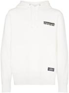 Neighborhood Logo Print Hoodie - White