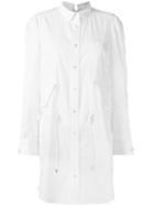 Sacai - Lace Insert Shirt Dress - Women - Cotton/polyester - 2, White, Cotton/polyester