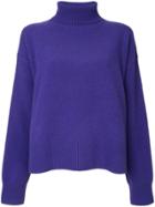 Le Ciel Bleu Turtle Neck Knit Jumper - Purple