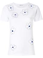 Jimi Roos Flowers Embroidered T-shirt - White