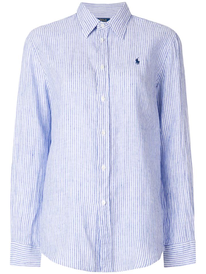 Polo Ralph Lauren Loose-fit Striped Shirt - Blue