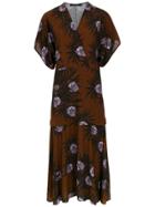 Andrea Marques Printed Wrap Dress - Red