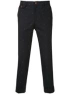 Education From Youngmachines Cherry Embroidered Trousers - Blue