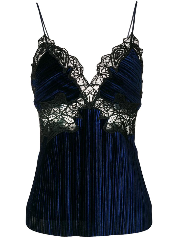 Jonathan Simkhai Lace Inserts Top - Blue