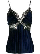 Jonathan Simkhai Lace Inserts Top - Blue