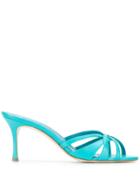 Manolo Blahnik Heeled Slip-on Sandals - Blue