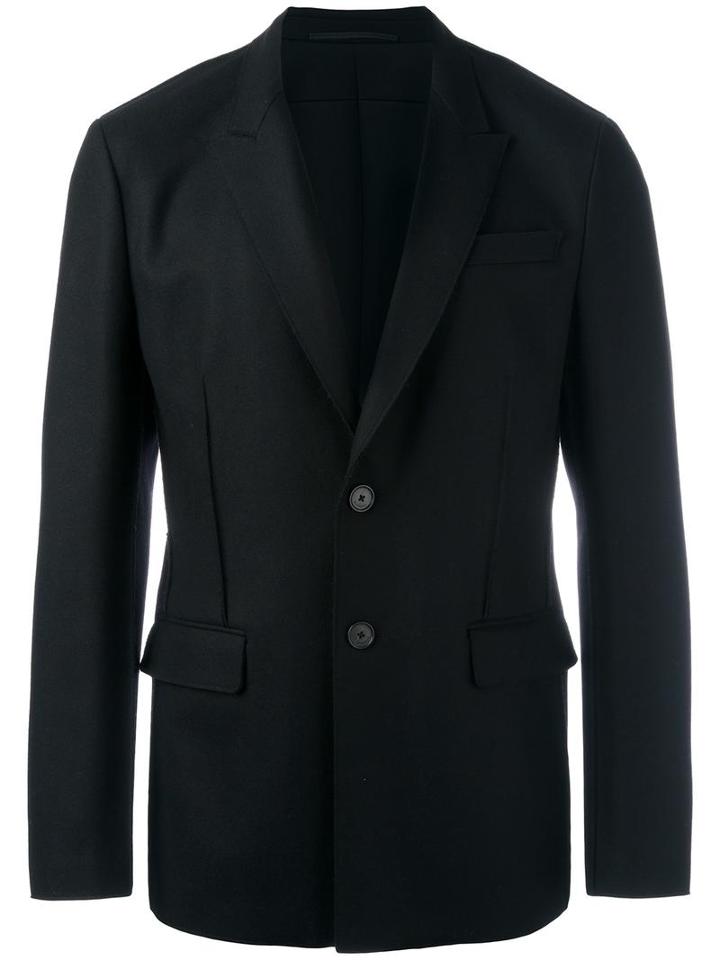 Givenchy Two Button Blazer, Men's, Size: 50, Black, Wool/polyester/polyamide/cotton