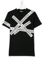 Dsquared2 Kids Teen Logo Tape T-shirt - Black