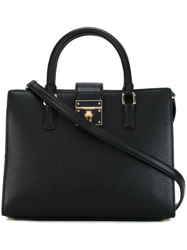 Dolce & Gabbana 'rosalia' Tote, Women's, Black, Calf Leather