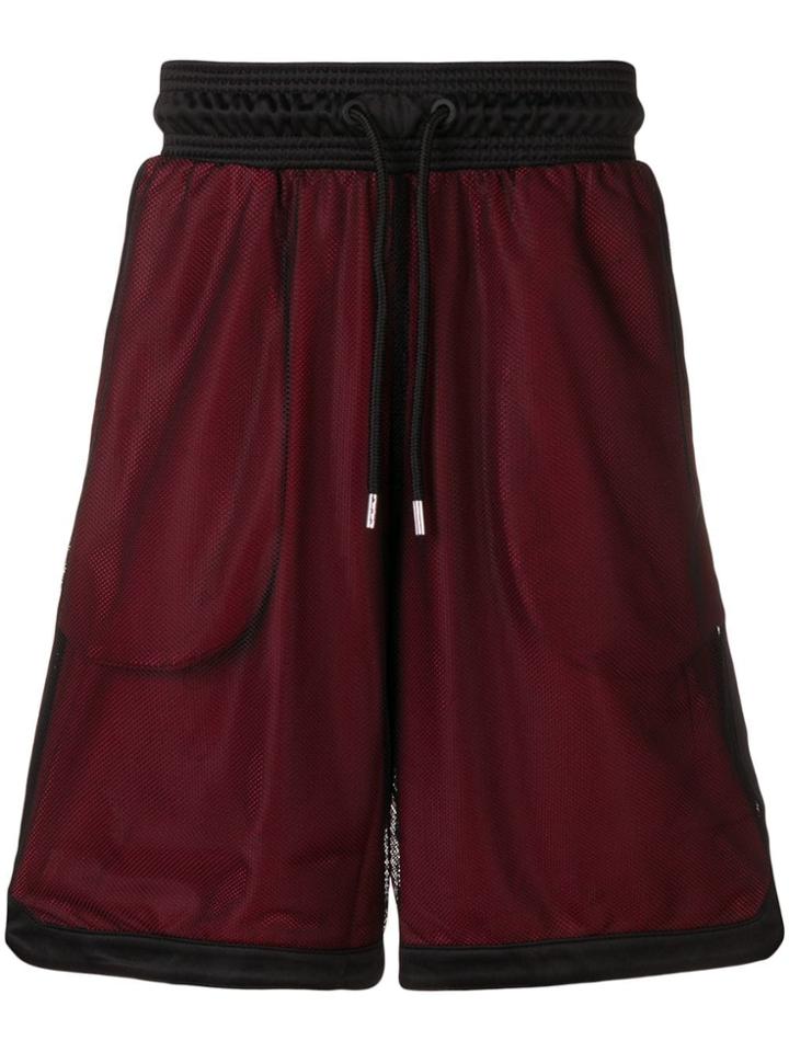 Marcelo Burlon County Of Milan Mesh Basketball Shorts - Black