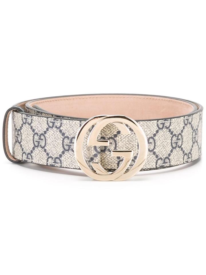 Gucci Gg Supreme Belt - Nude & Neutrals