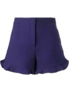 Fendi Ruffle Trim Shorts - Pink & Purple