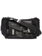 Dsquared2 - Military Shoulder Bag - Women - Linen/flax/calf Leather - One Size, Black, Linen/flax/calf Leather