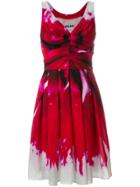 Moschino Ruched Bodice Dress - Red