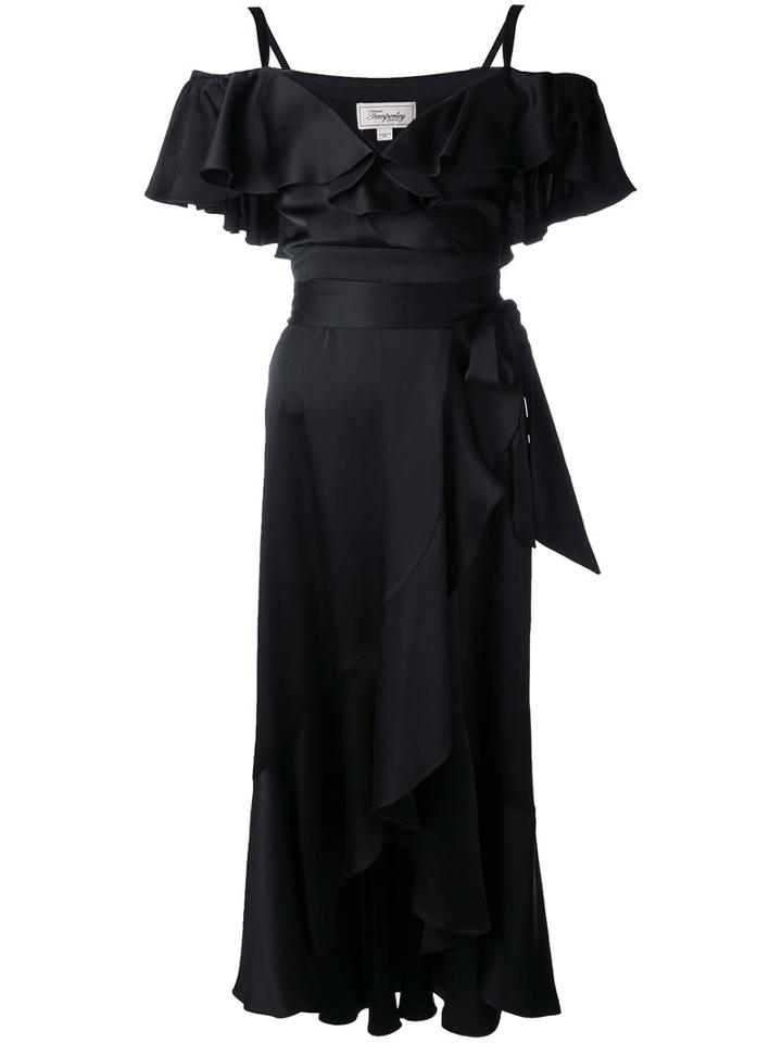 Temperley London - 'carnation' Dress - Women - Silk/polyamide/acetate - 14, Black, Silk/polyamide/acetate