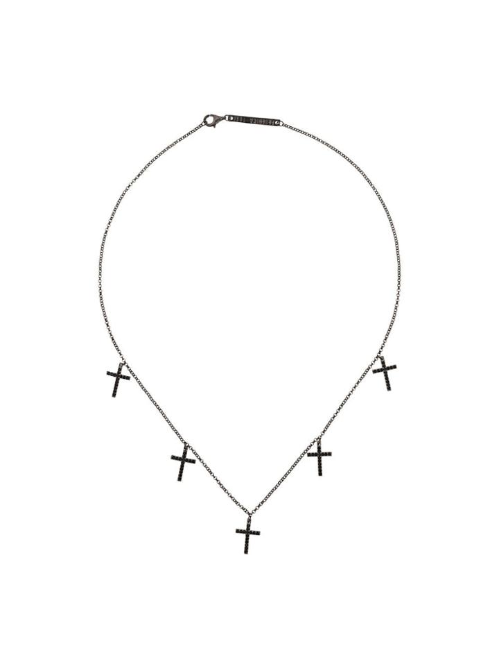 Federica Tosi Cross Charm Necklace - Silver