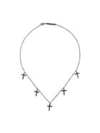 Federica Tosi Cross Charm Necklace - Silver
