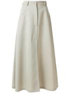 Nina Ricci A-line Maxi Skirt - Grey