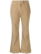 Brunello Cucinelli Corduroy Cropped Trousers - Brown