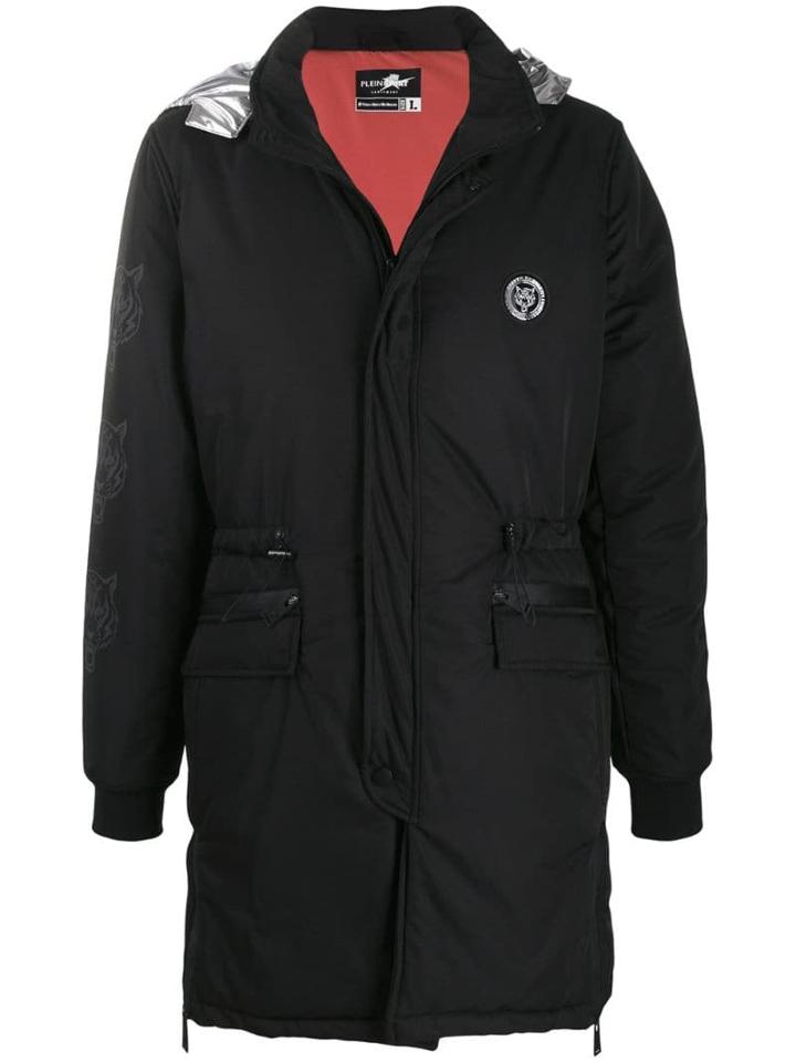 Plein Sport Printed Padded Coat - Black