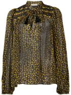 Ulla Johnson Floral Printed Blouse - Yellow & Orange