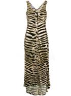 Paco Rabanne Metallic Animal Pattern Dress - Gold