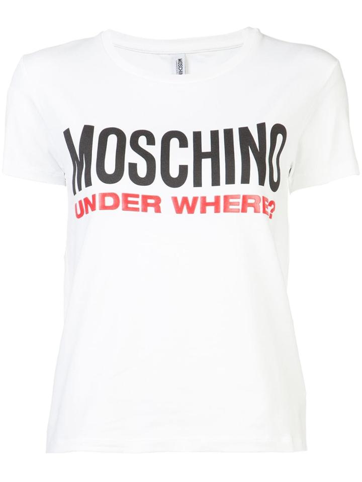 Moschino 'under Where' T-shirt - White