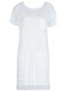 T By Alexander Wang Long T-shirt, Women's, Size: Medium, White, Rayon
