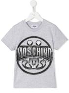Moschino Kids Logo Print T-shirt, Boy's, Size: 10 Yrs, Grey