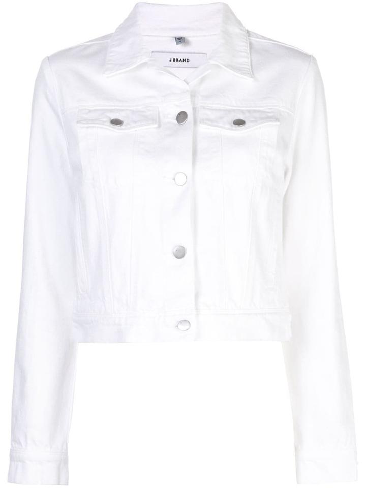 J Brand Harlow Denim Jacket - White