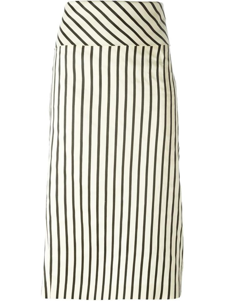 Erika Cavallini Striped Skirt