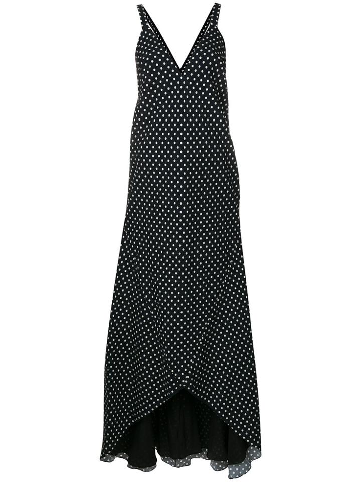 Haider Ackermann Polka Dot Maxi Dress - Blue