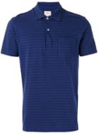Bellerose Striped Polo Shirt, Men's, Size: Xl, Blue, Cotton/polyester
