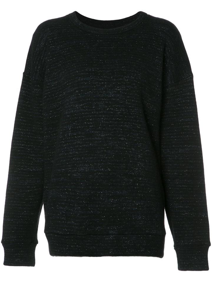 The Elder Statesman Cashmere Oversized Jumper - Black