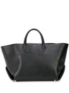 Khaite The Medium Envelope Pleat Tote Bag - Black