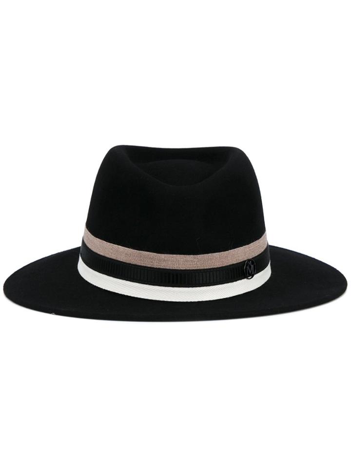 Maison Michel 'thadee' Trilby Hat - Black