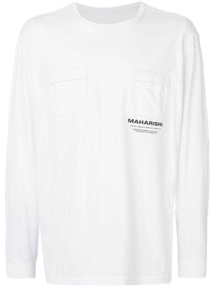 Maharishi Logo Chest Pocket Top - White