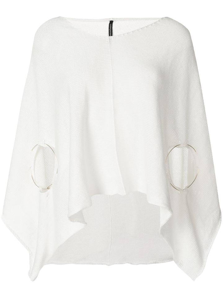 Pierantoniogaspari Loose Fit Knitted Top - White