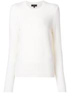 Theory Long Sleeved Knitted Top - White