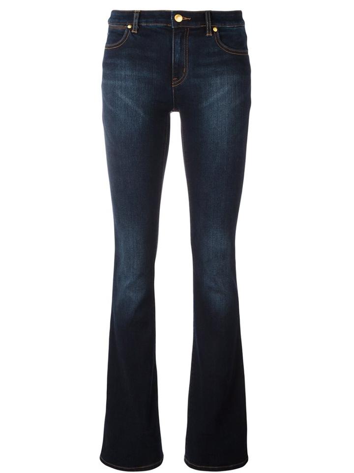 Michael Michael Kors Bootcut Jeans, Women's, Size: 0, Blue, Cotton/polyester/spandex/elastane/viscose