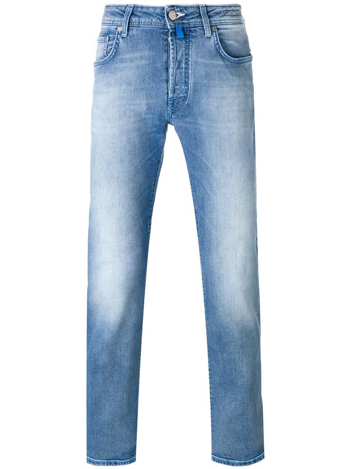 Jacob Cohen Slim-fit Jeans, Men's, Size: 35/34, Blue, Cotton/polyester/spandex/elastane