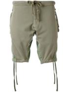 Greg Lauren - Drawstring Shorts - Men - Cotton - 2, Green, Cotton