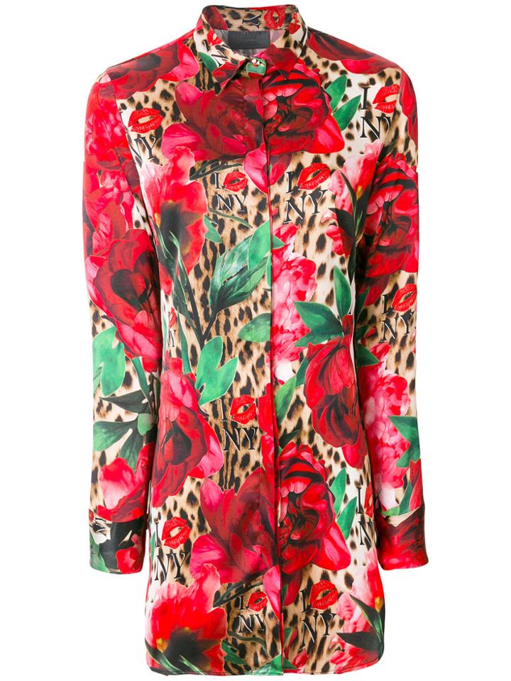 Philipp Plein Venezian Tennè Shirt Dress - Red