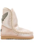 Mou Mou Fw101006c Eskimo 24 Eagle Patch Mgrobe Leather/fur/exotic