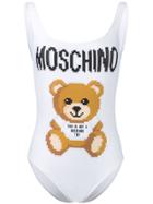 Moschino Teddy Bear Swimsuit - White