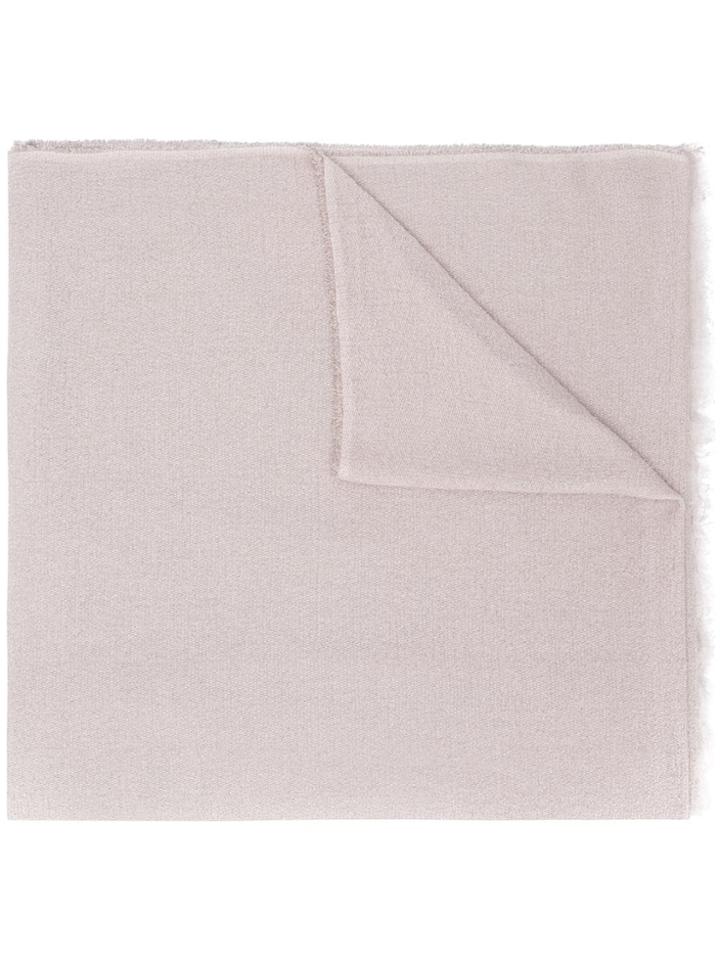 Faliero Sarti Frayed Edges Scarf - Nude & Neutrals