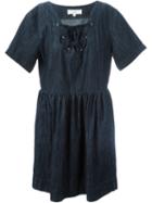 Vanessa Bruno Athé Lace-up Denim Dress, Women's, Size: 38, Blue, Cotton