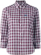 Dsquared2 Cropped Sleeve Plaid Shirt - Multicolour