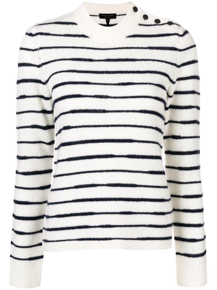 Rag & Bone Sam Striped Jumper - White
